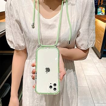 Amazon.com: ELTIIGO for iPhone 12 Clear Case with Crossbody Nylon